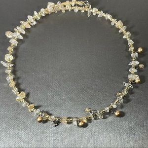 Seed Bead Choker Wrap Earth Tone Natural Necklace